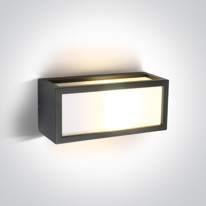 67328/AN ANTHRACITE E27 12W WALL LIGHT IP54