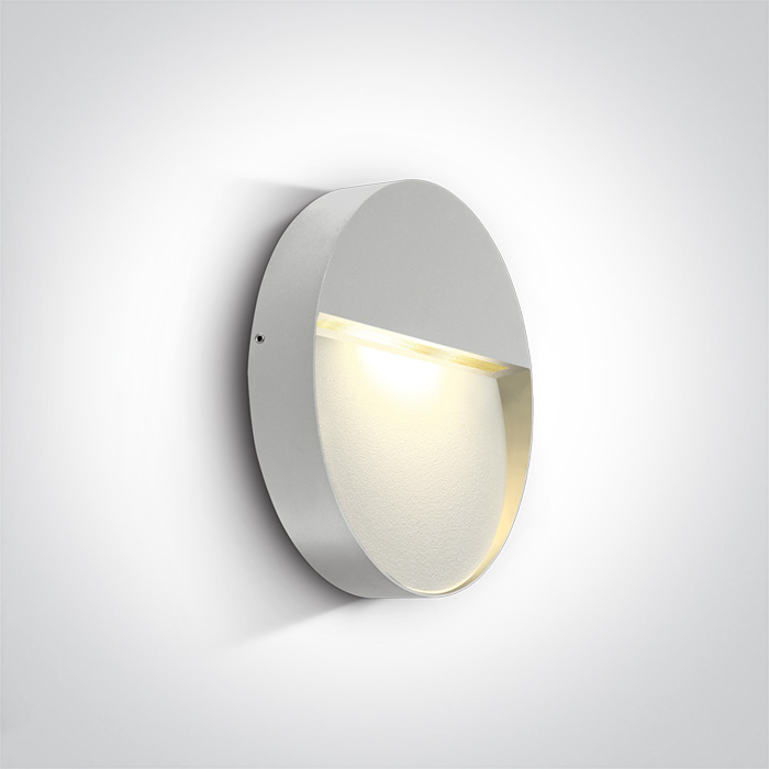 67360/W/W WHITE LED WALL LIGHT 9W WW IP54 230V