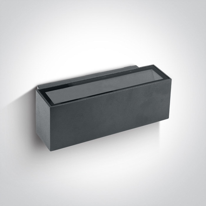67374A/AN/W ANTHRACITE WALL LIGHT 2x6W WW IP54 230V