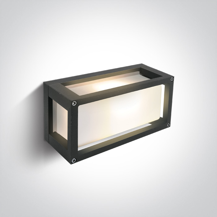 67420/AN ANTHRACITE E27 12W WALL LIGHT IP54