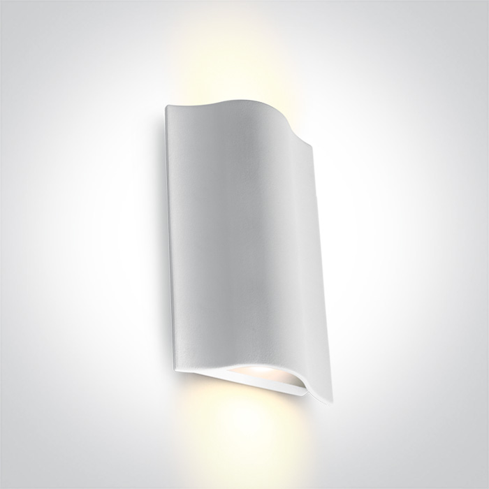 67422A/W/W WHITE WALL 2x6W WW IP54 230V