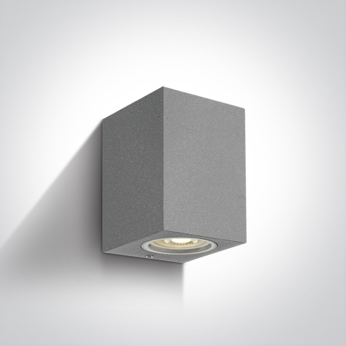 67426/G GREY WALL LIGHT GU10 10W IP65