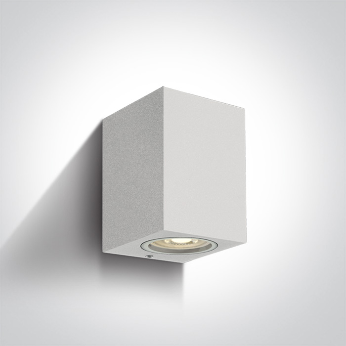 67426/W WHITE WALL LIGHT GU10 10W IP65