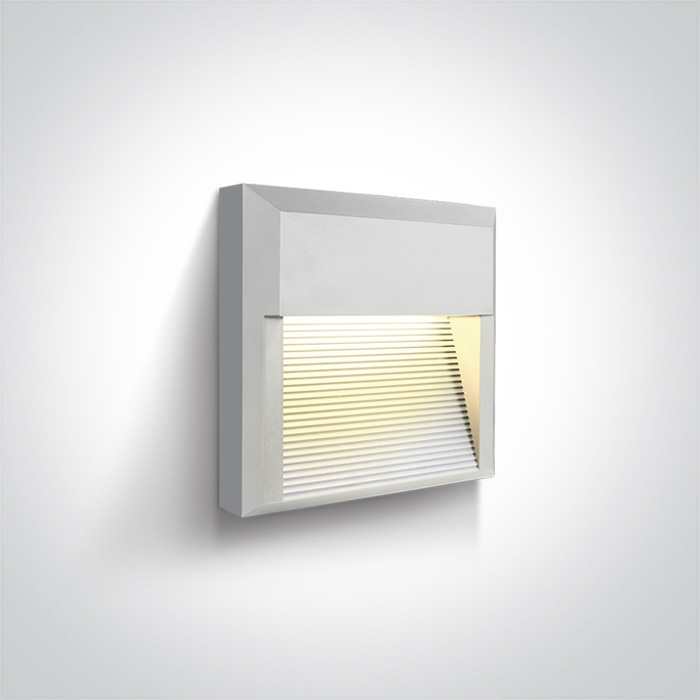 67430A/W/W WHITE LED WALL LIGHT 8W WW DARK LIGHT IP65 230V