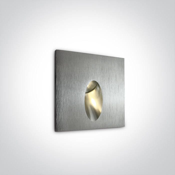 68032/AL/W ALUMINIUM RECESSED IP54 3W WW 100-240V