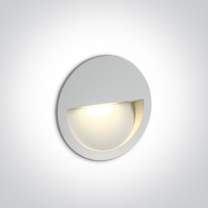 68068/W/W WHITE WALL RECESSED 3W WW IP65 DARK LIGHT 100-240V