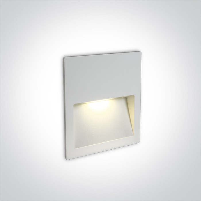 68068A/W/W WHITE WALL RECESSED 4W WW IP65 DARK LIGHT 100-240V