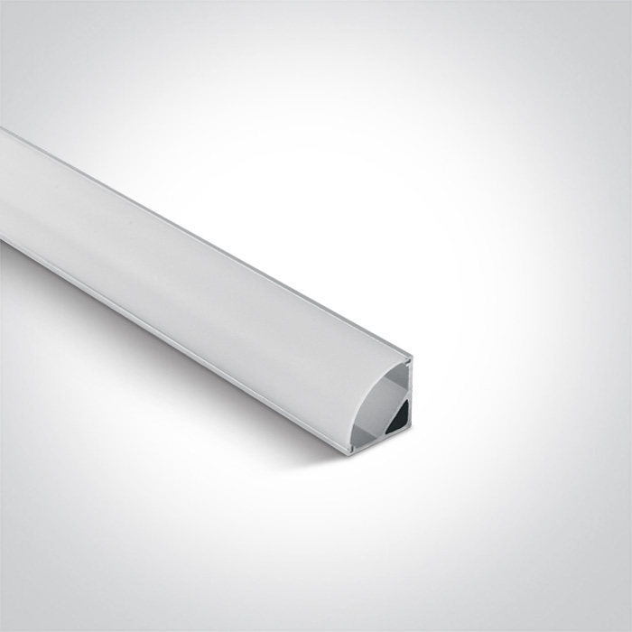 7908A/AL TRIANGLE PROFILE 2m FOR 10mm STRIPS + PC OPAL DIFF