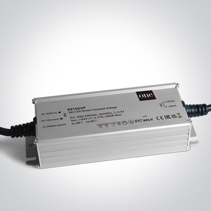 89100VP LED DRIVER 24V 100W IP67 230V