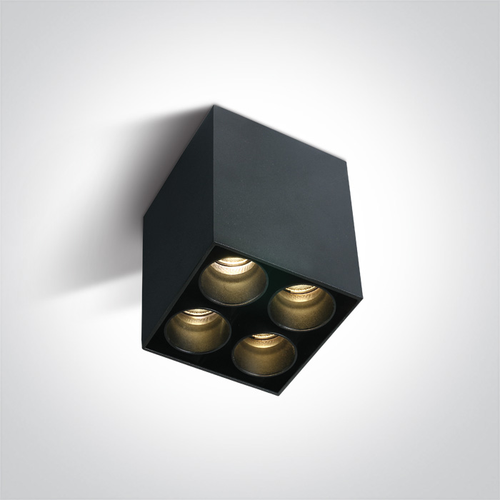 12406C/B/W BLACK 10W WW IP20 230V DARK LIGHT