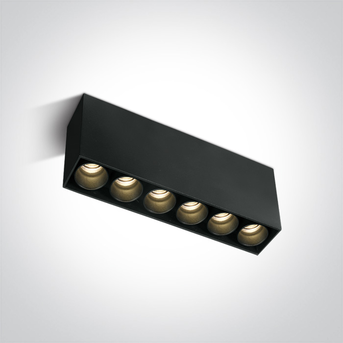 12606C/B/W BLACK 15W WW IP20 230V DARK LIGHT