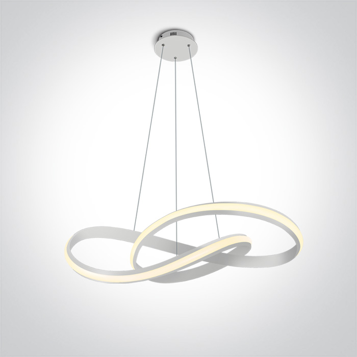 63066A/W WHITE PENDANT LED 30W WW IP20 230V