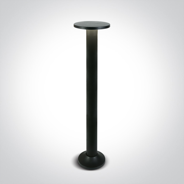 67490A/B/W BLACK 6,5W WW IP54 81cm BOLLARD 230V